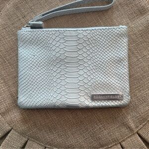 Rodan + Fields Silver Textured Clutch